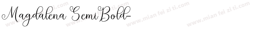 Magdalena SemiBold字体转换